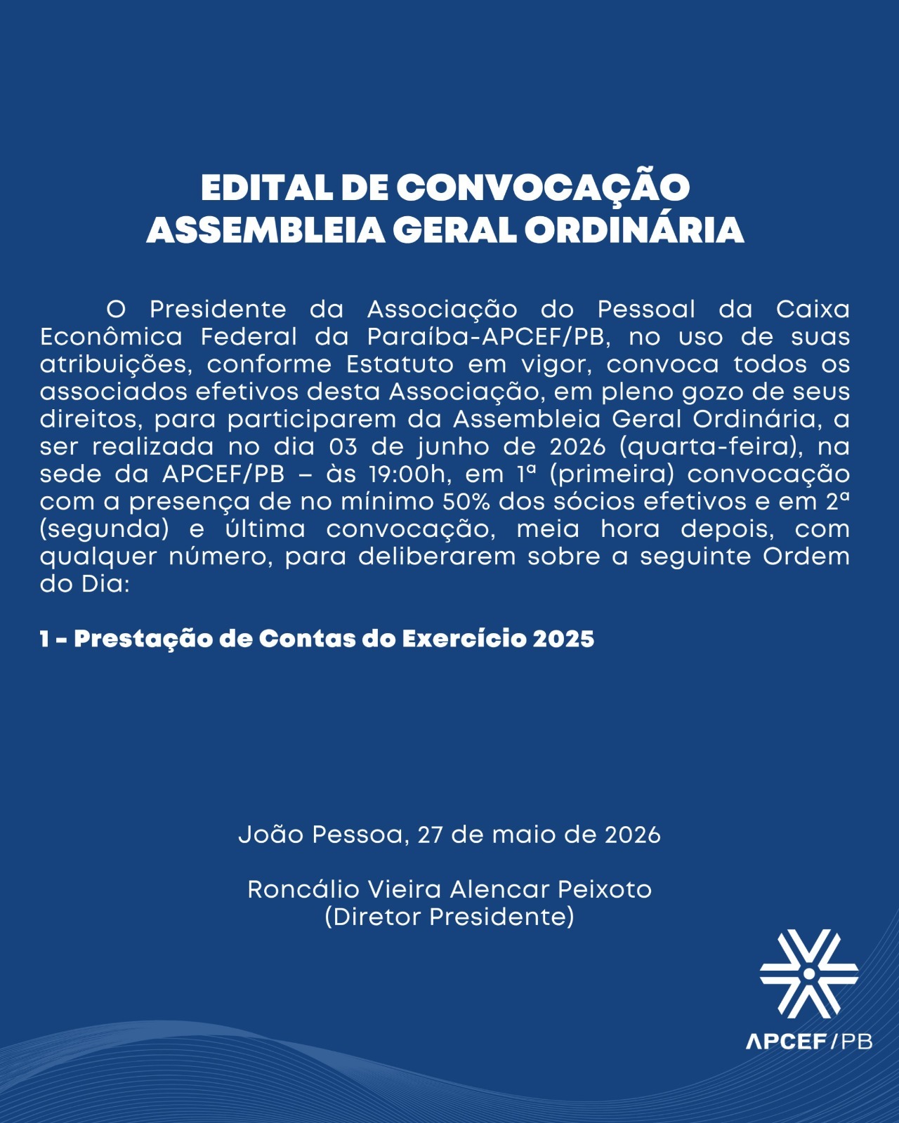 Edital de Convenção