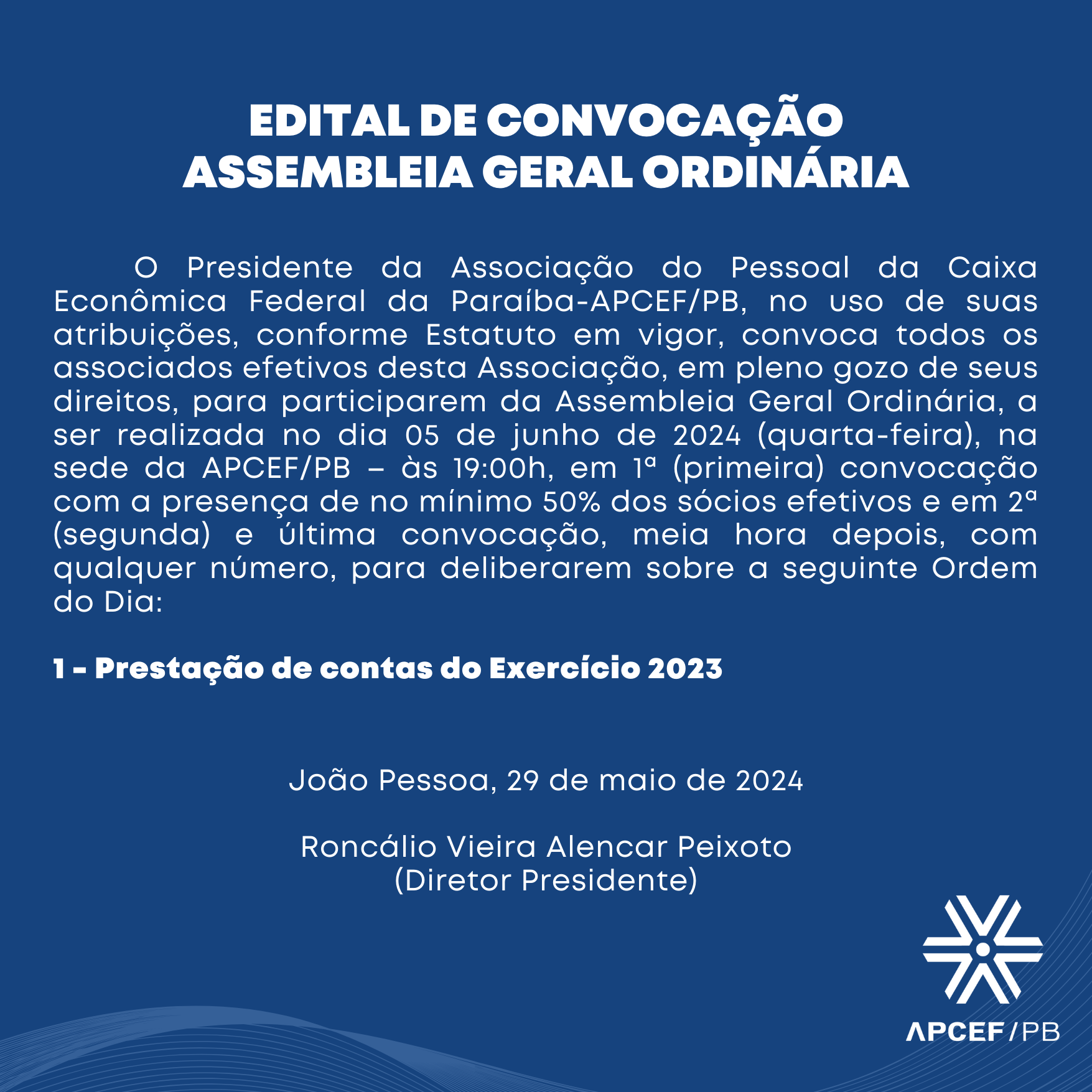 EDITAL DE CONVOCAÇÃO